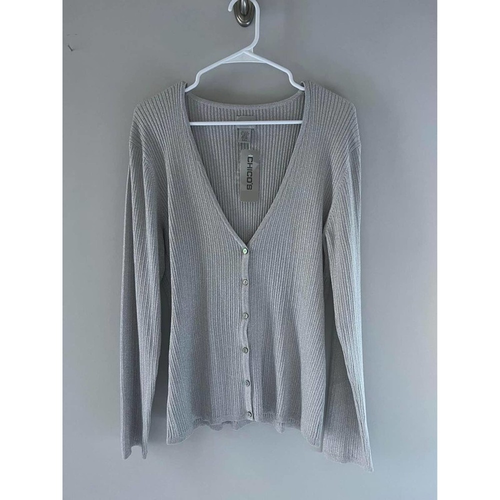 Chicos Glitzy Cardigan Size 3 Brand New With Tags MSRP $118